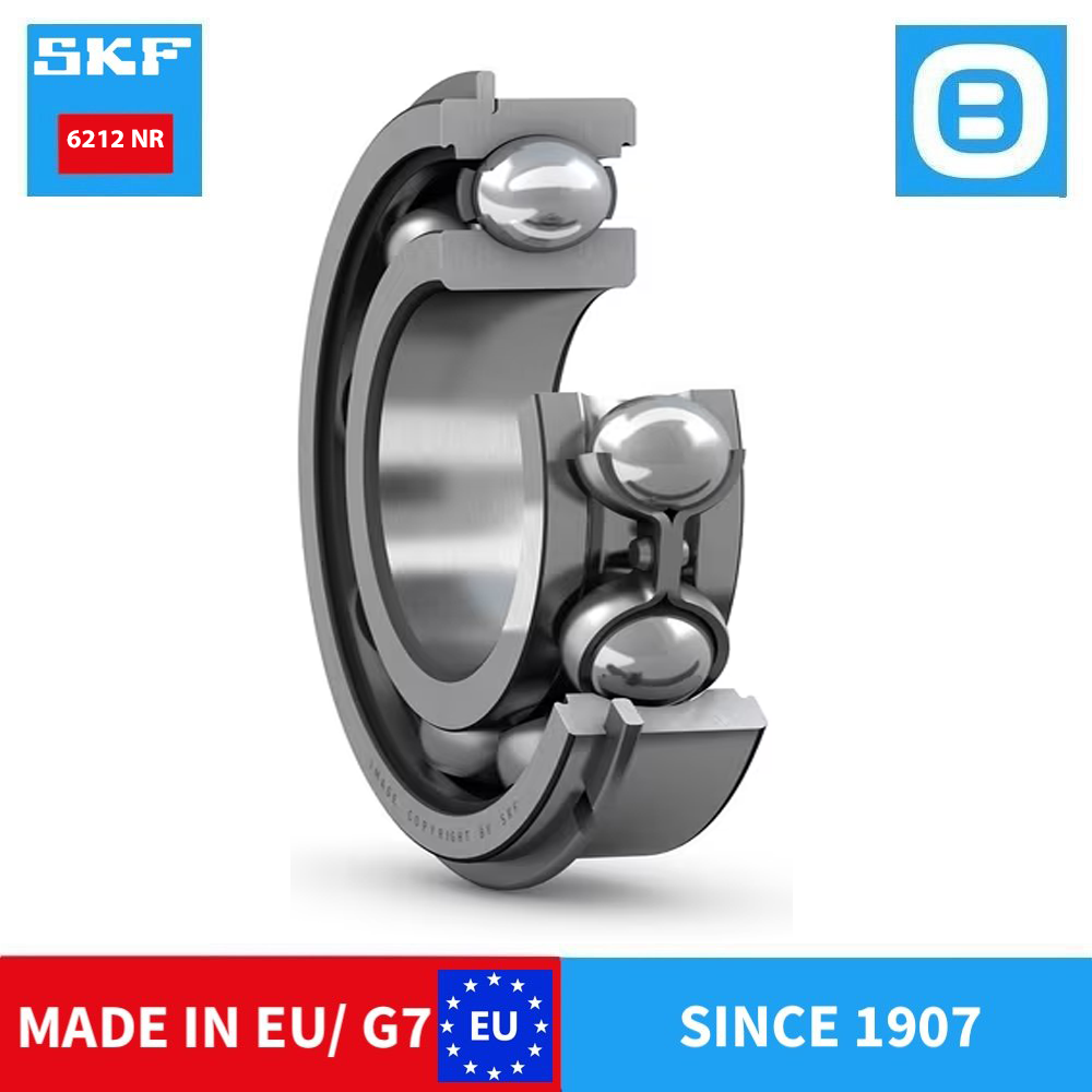 SKF 6212 2Z C3 2Z/C3 2RS1 2RS1/C3 M/C3 2Z/C4 NR Deep groove ball bearing, Vòng bi cầu, d60xD110xB22 mm, Xuất sứ EU/G7