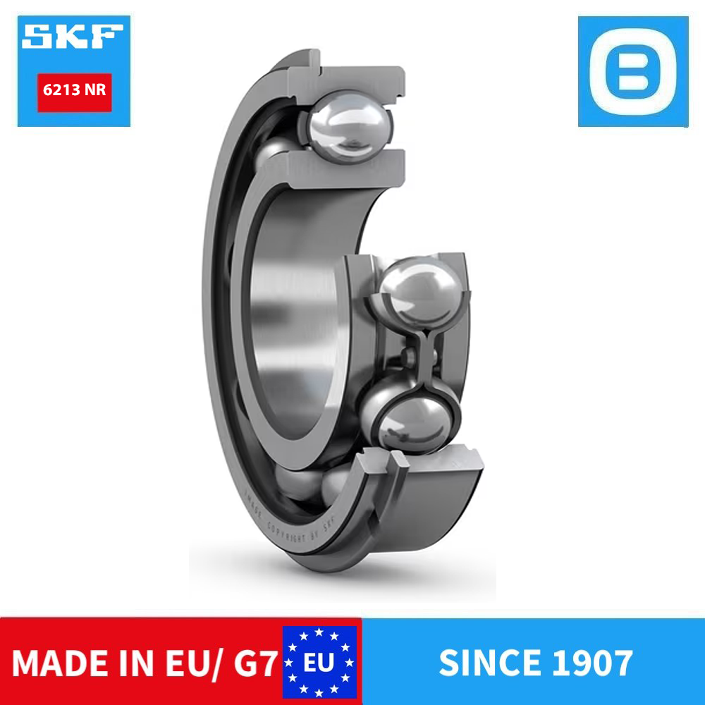 SKF 6213 2Z C3 2Z/C3 Z/C3 2RS1 2RS1/C3 NR Deep groove ball bearing, Vòng bi cầu, d65xD120xB23 mm, Xuất sứ EU/G7