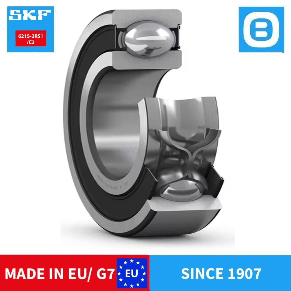 SKF 6307 2Z C3 2Z/C3 2RS1 2RS1/C3 Deep groove ball bearing, Vòng bi cầu, d35xD80xB21 mm, Xuất sứ EU/G7