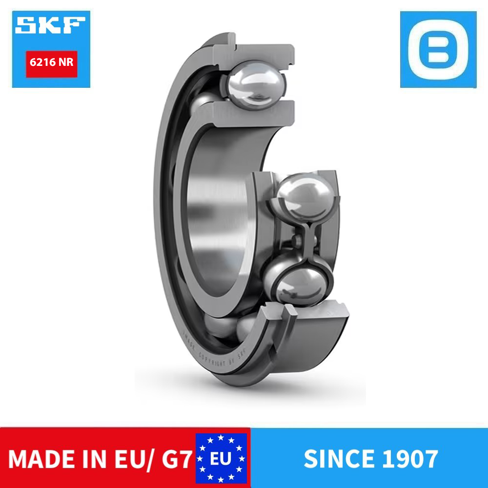 SKF 6216 2Z C3 2Z/C3 2RS1/C3 NR Deep groove ball bearing, Vòng bi cầu, d80xD140xB26 mm, Xuất sứ EU/G7