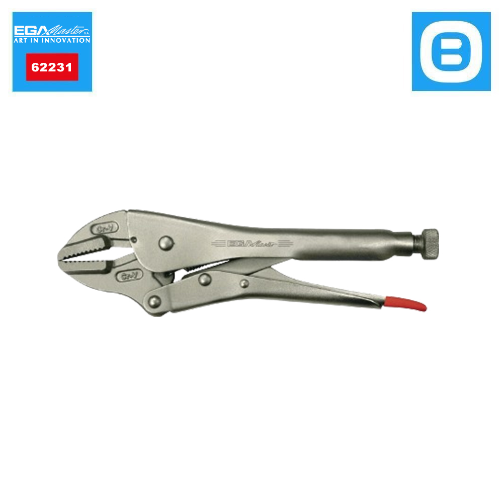 EGA Master 62231, Straight jaw grip plier titacrom®, Kìm chết mũi thẳng, Độ cứng 50-55 HRc, Màu bạc