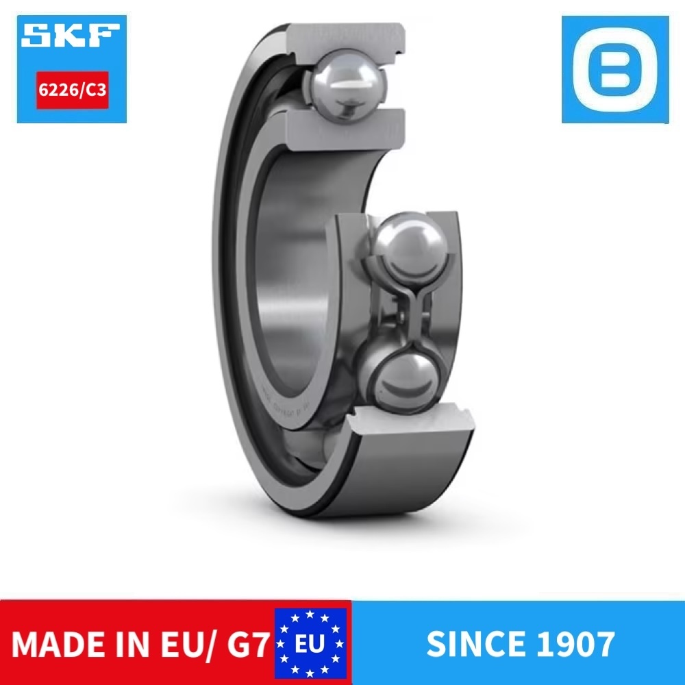 SKF 6226 2Z C3 2Z/C3 2RS1 Deep groove ball bearing, Vòng bi cầu, d130xD230xB40 mm, Xuất xứ EU/G7