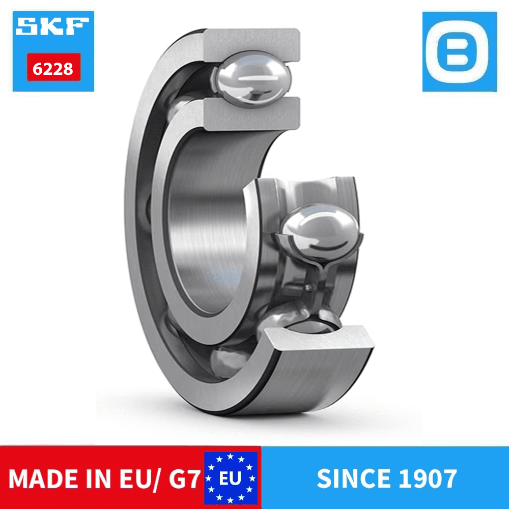 SKF 6236 M/C3 Deep groove ball bearing, Vòng bi cầu, d180xD320xB52 mm, Xuất sứ EU/G7