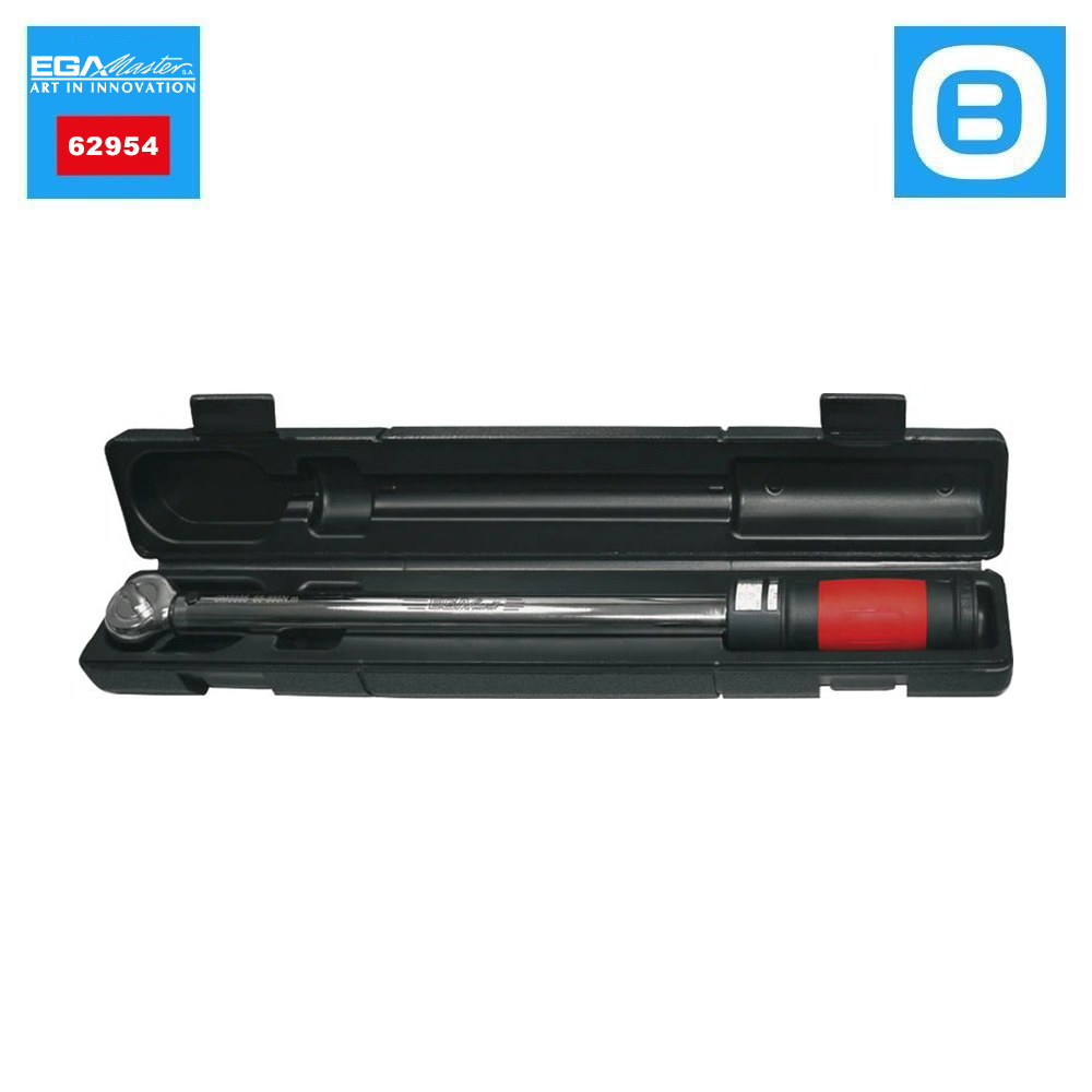 EGA Master 62954, Analogic reversible torque wrench, Cờ lê lực, Độ cứng 39 HRc, Màu đỏ đen
