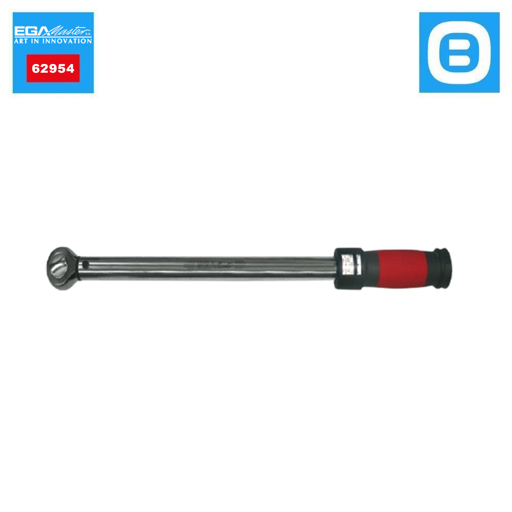 EGA Master 62954, Analogic reversible torque wrench, Cờ lê lực, Độ cứng 39 HRc, Màu đỏ đen