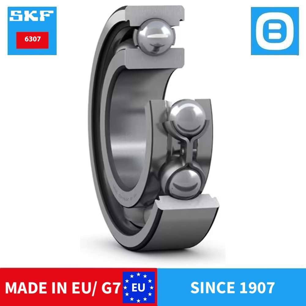 SKF 6307 2Z C3 2Z/C3 2RS1 2RS1/C3 Deep groove ball bearing, Vòng bi cầu, d35xD80xB21 mm, Xuất sứ EU/G7