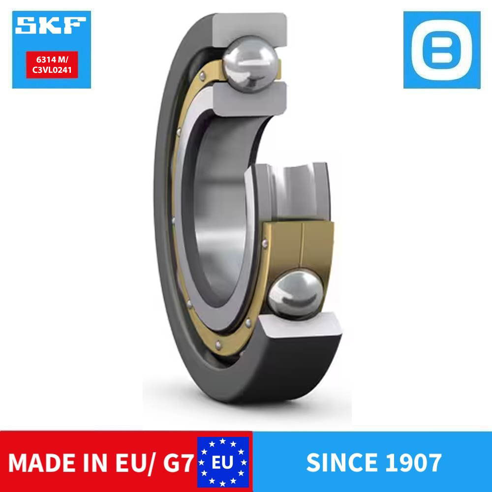 SKF 6314 2Z C3 2Z/C3 2RS1 2RS1/C3 2Z/C4 M/C3VL0241INSOCOAT Deep groove ball bearing, Vòng bi cầu, d70xD150xB35 mm, Xuất sứ EU/G7