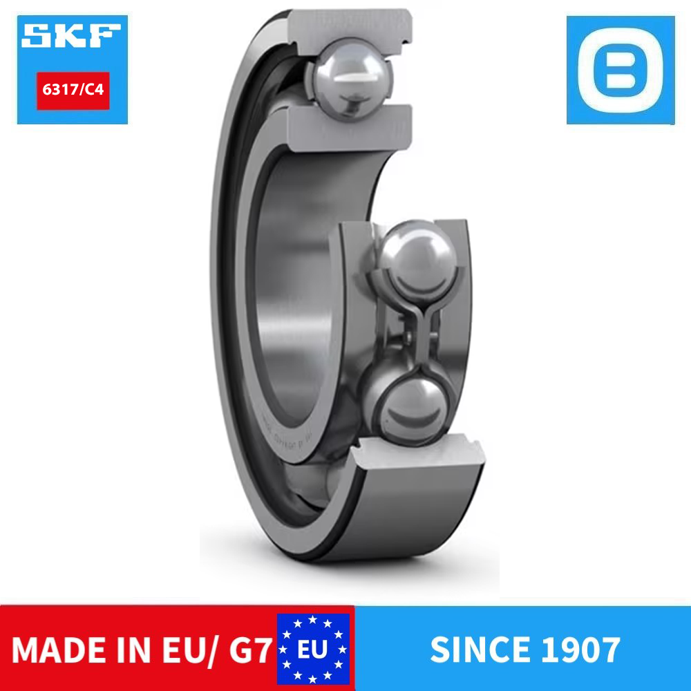 SKF 6317 2Z C3 2Z 2Z/C3 2RS1 2RS1/C3 C4 Deep groove ball bearing, Vòng bi cầu, d85xD180xB41 mm, Xuất xứ EU/G7