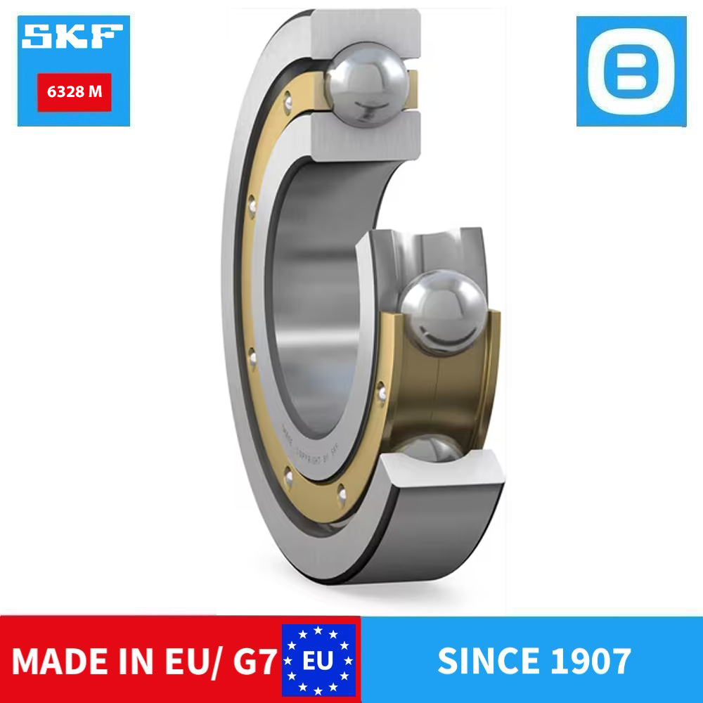 SKF 6328 C3 M M/C3 MVL0241 Deep groove ball bearing, Vòng bi cầu, d140xD300xB62 mm, Xuất sứ EU/G7