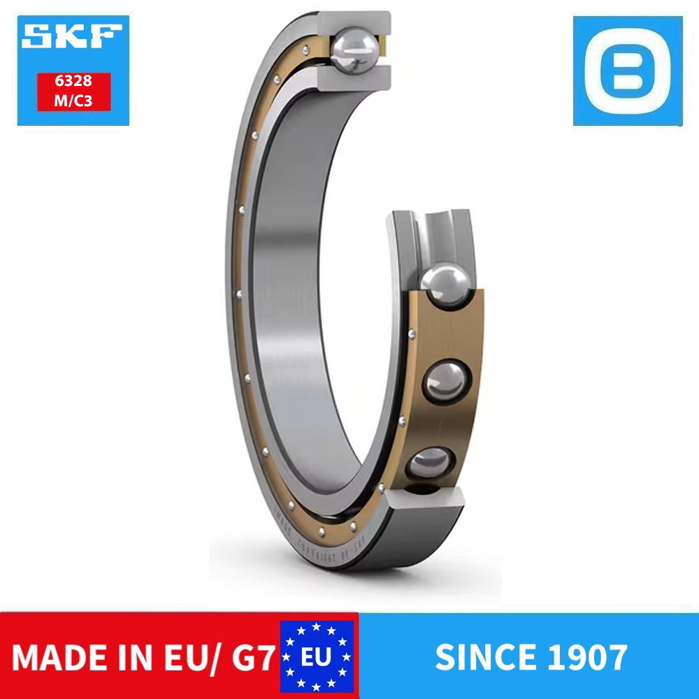 SKF 6328 C3 M M/C3 MVL0241 Deep groove ball bearing, Vòng bi cầu, d140xD300xB62 mm, Xuất sứ EU/G7