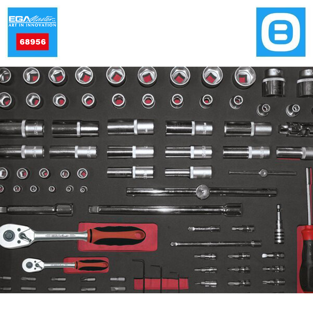 EGA Master 68956, Toolkit tray, Khay dụng cụ, 7.5 kg, Màu đỏ đen
