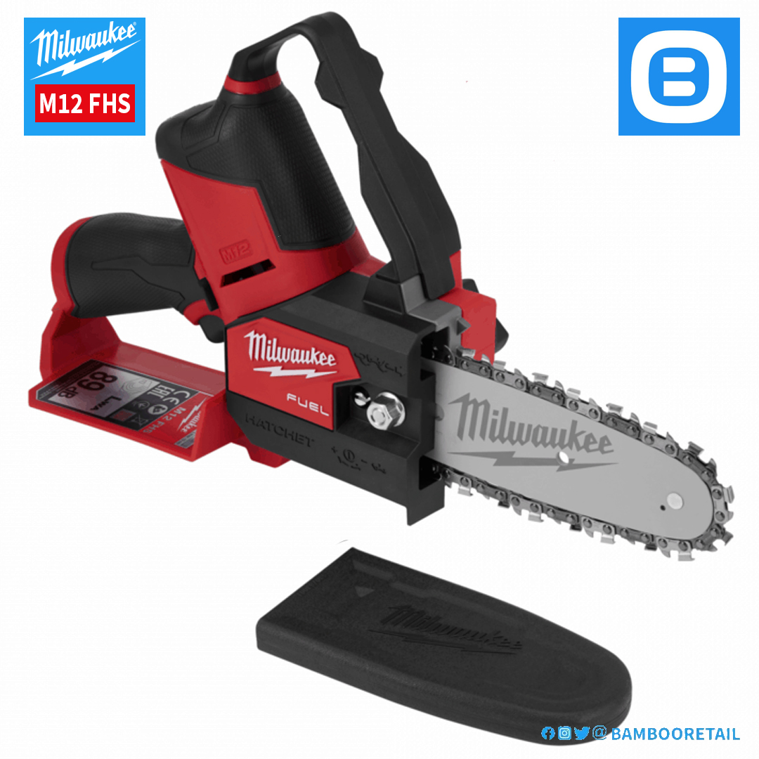 Milwaukee M12 FHS, Máy cưa xích, 12V, Chiều dài cắt 140 mm, Màu đỏ đen, 18488007