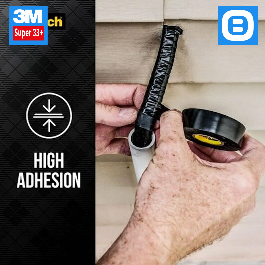3M Super 33+, Băng keo điện chống cháy màu đen 19mmx20m