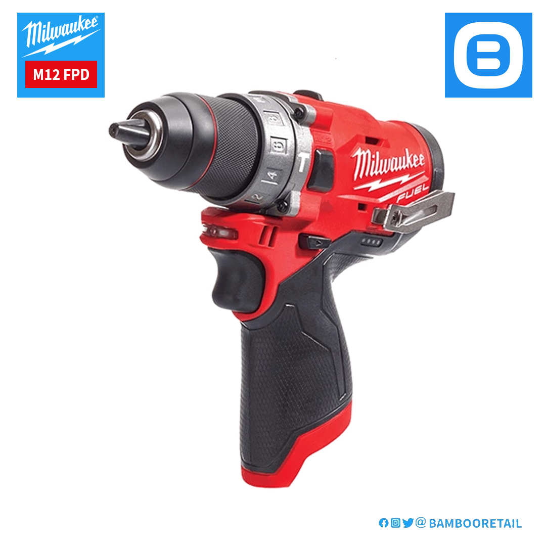 Milwaukee M12 FPD, Máy khoan động lực 12V, Màu đỏ đen, 18194045-18194050