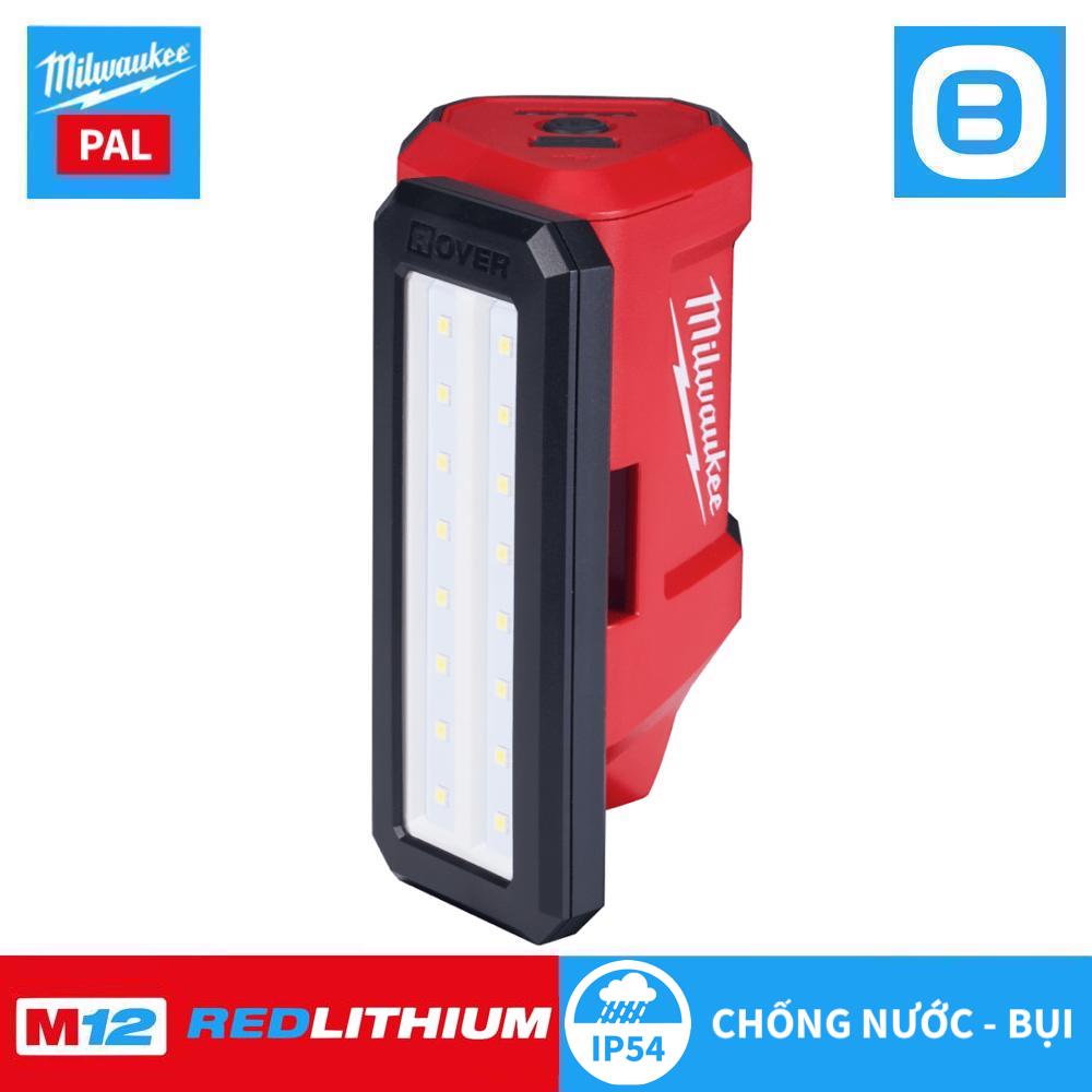 Milwaukee M12 PAL, Đèn Led chiếu sáng trục xoay, 12V, Màu đỏ đen, 16146009
