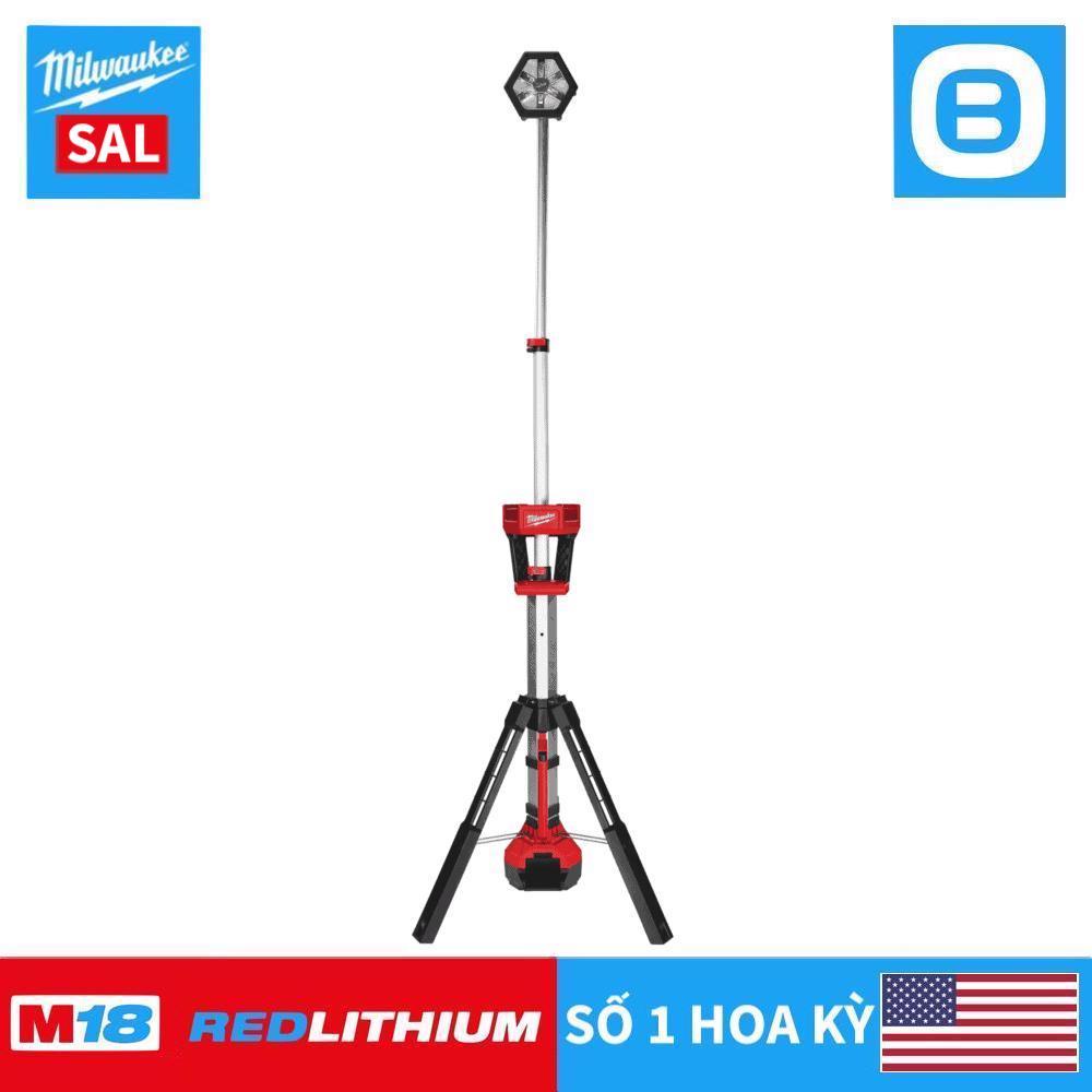 Milwaukee M18 SAL, Đèn LED đứng, 18V, IP54, Màu đỏ đen, 16055009