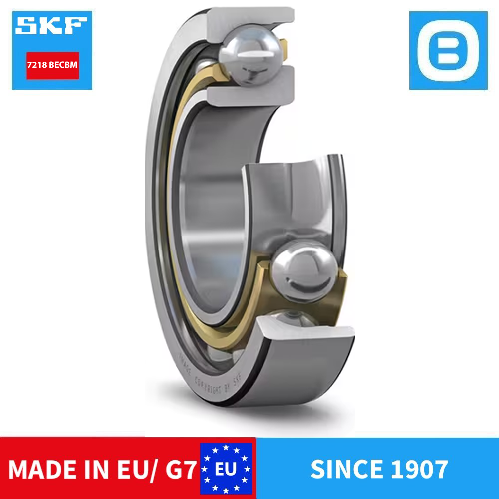 SKF 7218 BEP BECBM BECBP Single row angular contact ball bearing, Vòng bi tiếp xúc góc, d90xD160xB30 mm, Xuất sứ EU/G7