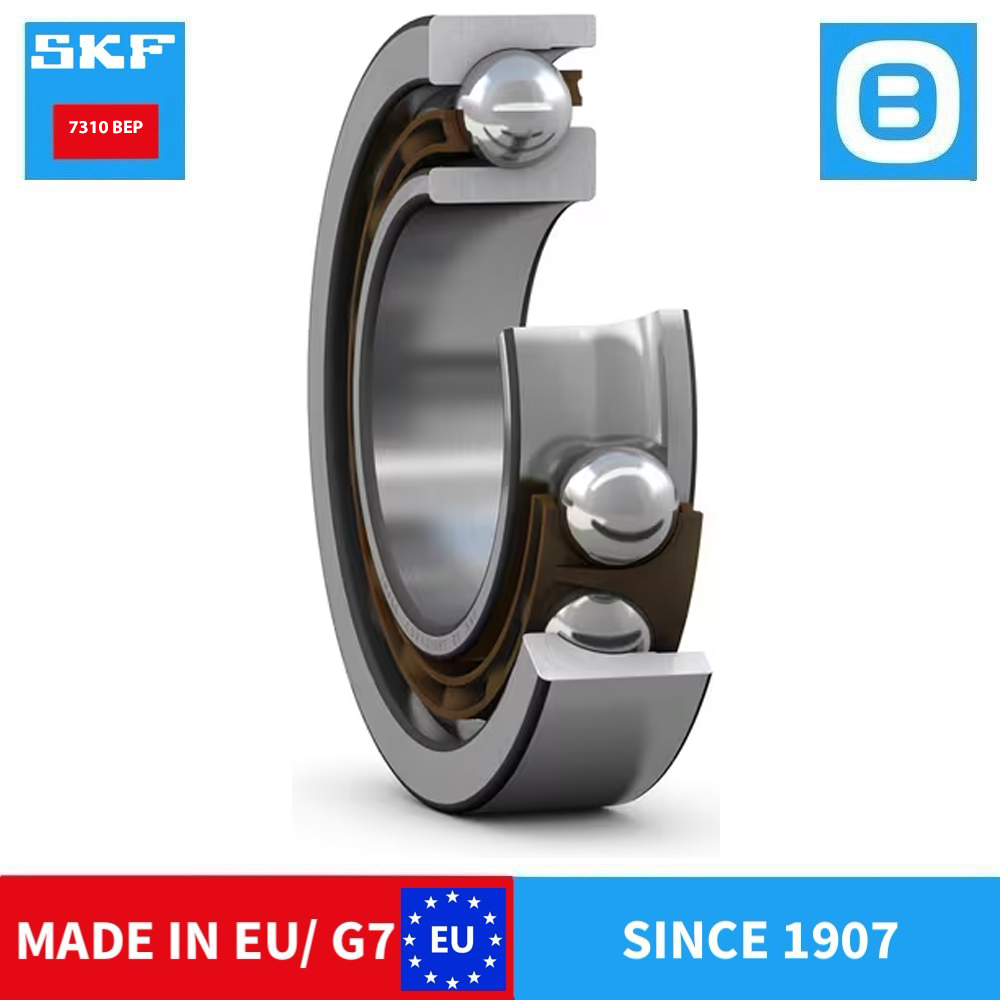 SKF 7310 BEP BECBP BECBM BEGAP Single row angular contact ball bearing, Vòng bi tiếp xúc góc, d50xD110xB27 mm, Xuất sứ EU/G7