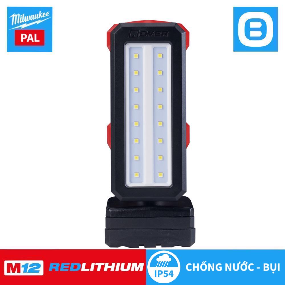 Milwaukee M12 PAL, Đèn Led chiếu sáng trục xoay, 12V, Màu đỏ đen, 16146009