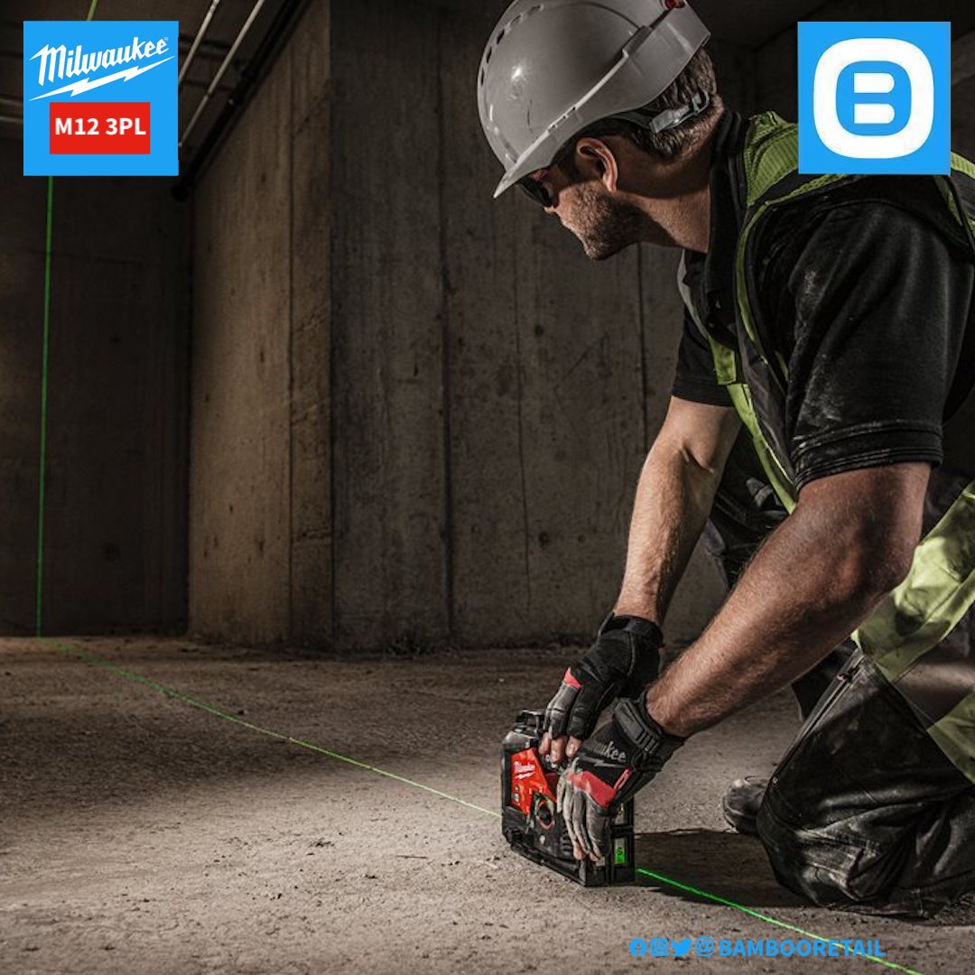Milwaukee M12 3PL, Máy cân mực laser, 12V, 38m, 330˚, IP54, Màu đỏ đen, 6912703