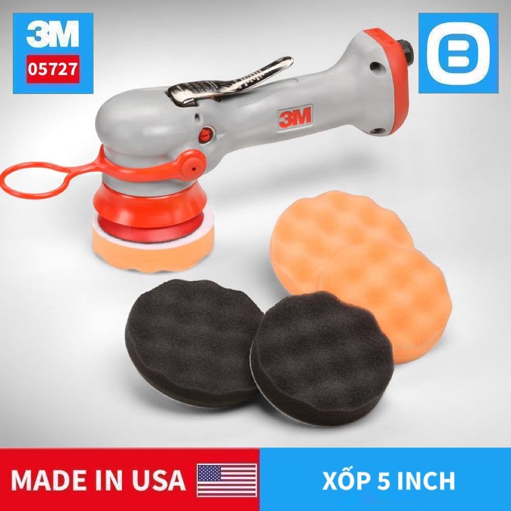 3M 05727 Foam polishing pad, Xốp đánh bóng 5 inch, Màu đen