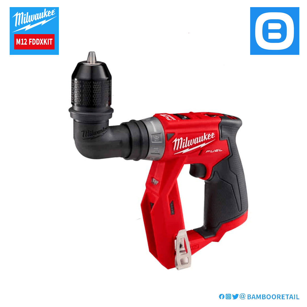 Milwaukee M12 FDDXKIT, Thân máy khoan đa năng 4 đầu, 12V, Màu đỏ đen, 18365009