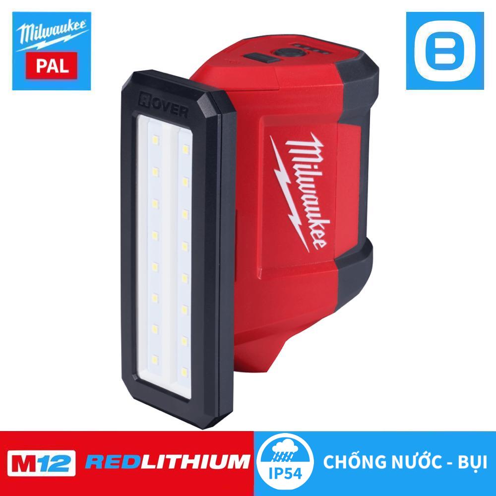 Milwaukee M12 PAL, Đèn Led chiếu sáng trục xoay, 12V, Màu đỏ đen, 16146009