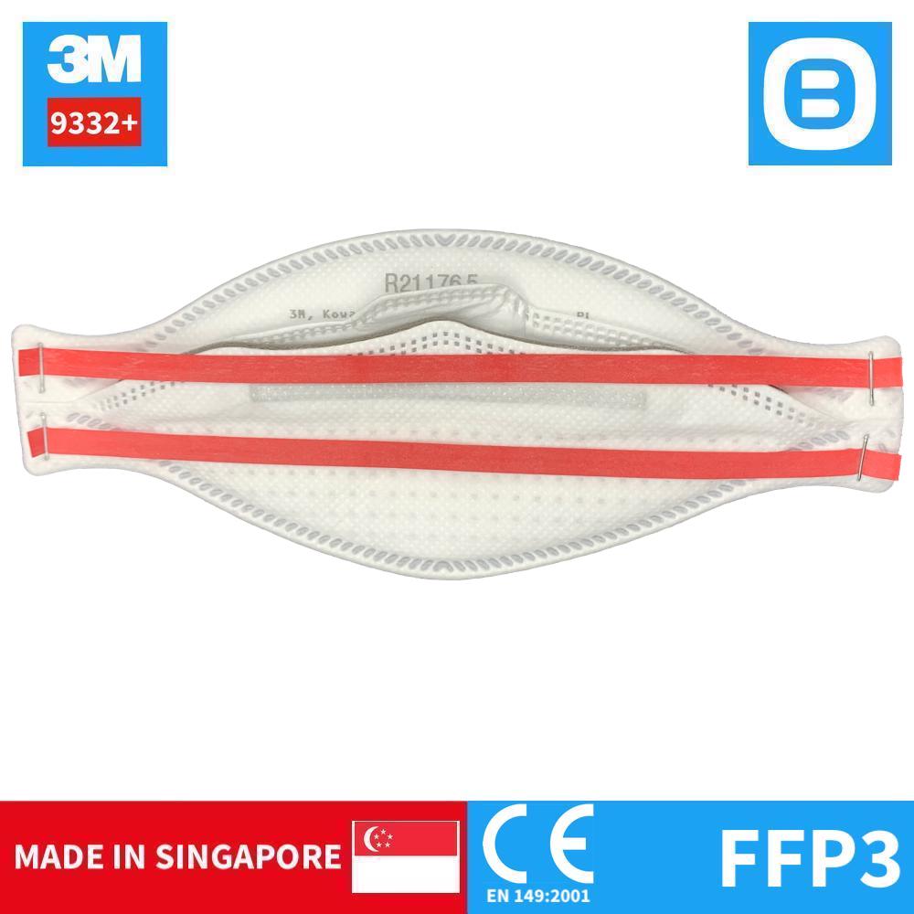 3M Aura 9332+, Khẩu trang bảo vệ hô hấp, Có Van, P3, Lọc 99% bụi mịn virus, Màu trắng, XA010017862