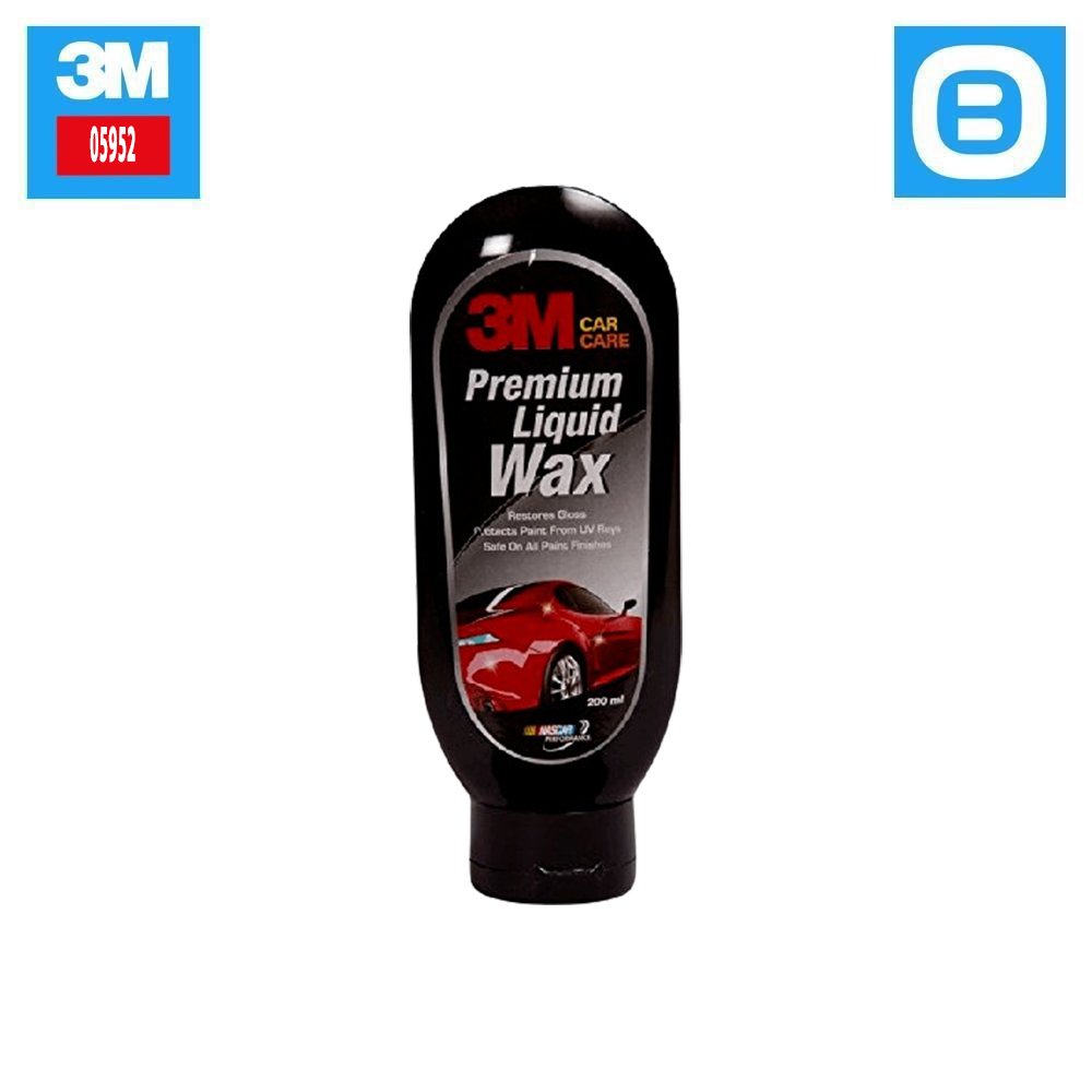 3M 05952 Premium Liquid Wax, Dung dịch lau làm bóng xe, 200ml