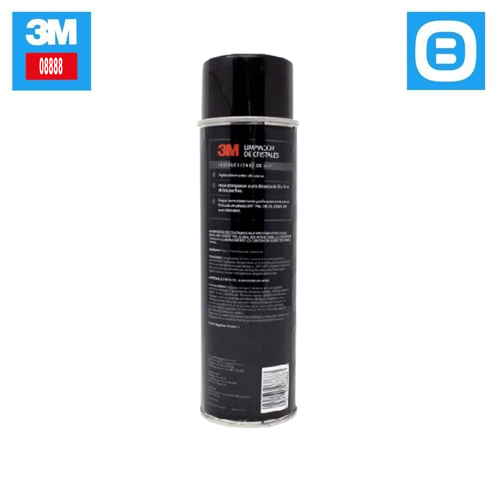 3M 08888 Glass Cleaner, Nước rửa kính và vệ sinh kính xe hơi, 538g