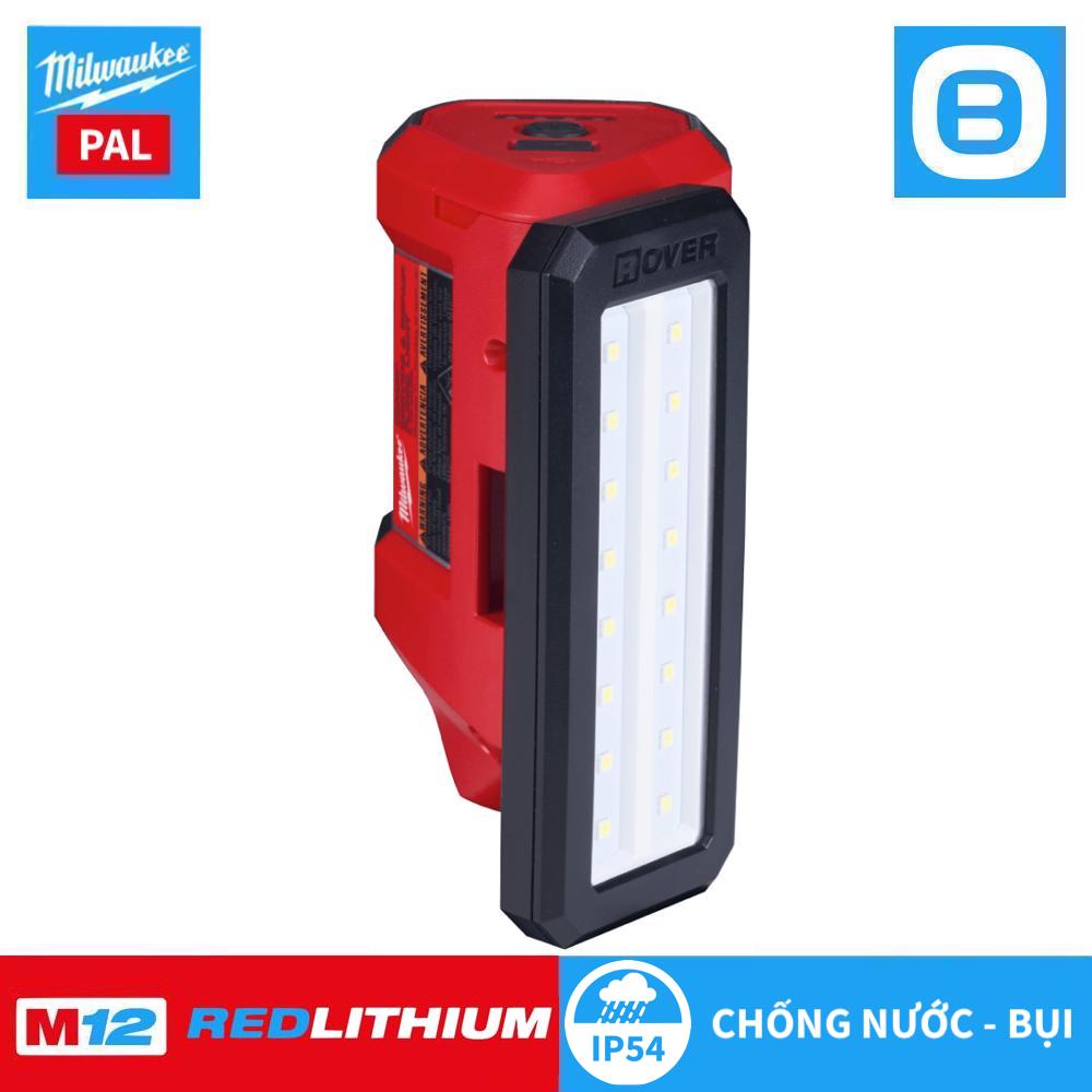 Milwaukee M12 PAL, Đèn Led chiếu sáng trục xoay, 12V, Màu đỏ đen, 16146009