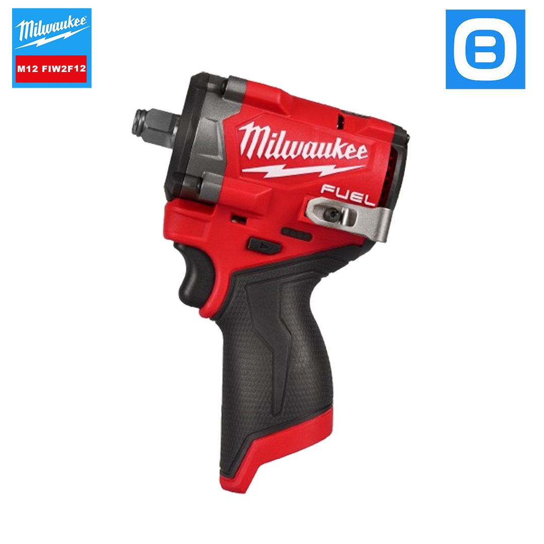 Milwaukee, Combo Máy Siết Bu Lông Hiệu Suất Cao Chính Xác, Mạnh Mẽ và Bền Bỉ - 1 Máy siết bu lông M12 FIW2F12, 1 Sạc C12C, 1 Pin M12B5