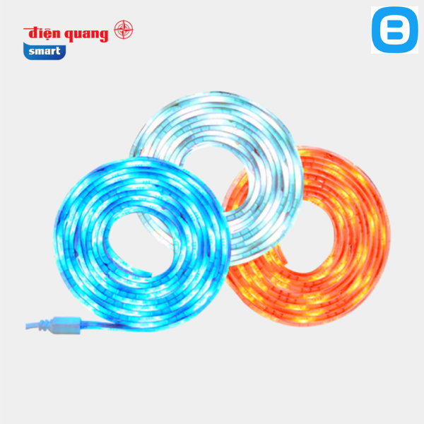 Bộ LED dây thông minh Điện Quang Apollo ĐQ SLS1.1 02 WiFi ( Dài 2 mét, Công suất tối đa 12W )