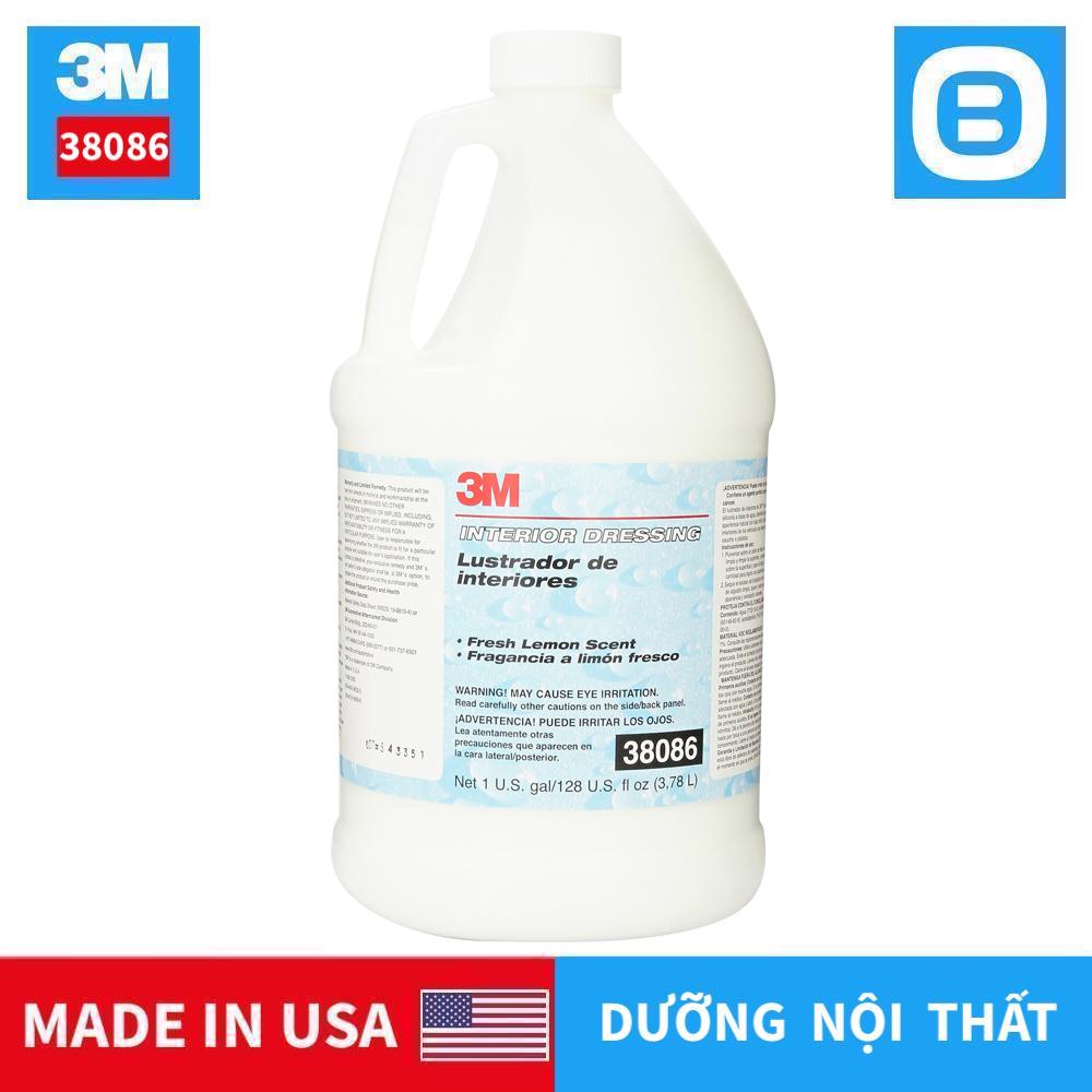 3M 38086, Dung dịch bảo dưỡng nội thất ô tô, 3.78lít