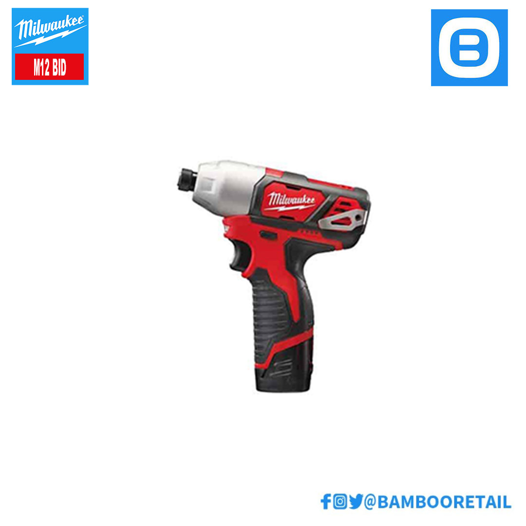 Milwaukee M12 BID, Máy bắn vít, 12V, Màu đỏ đen