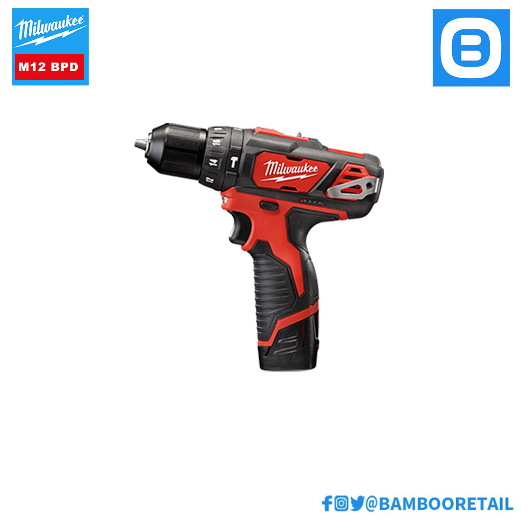 Milwaukee M12 BPD-0, Máy khoan, 12V, Màu đỏ đen