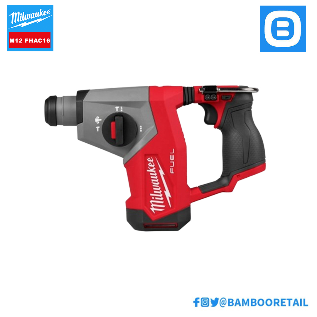 Milwaukee M12 FHAC16, Máy khoan bê tông, Lực đập (EPTA) 1.15 (J), Màu đỏ đen