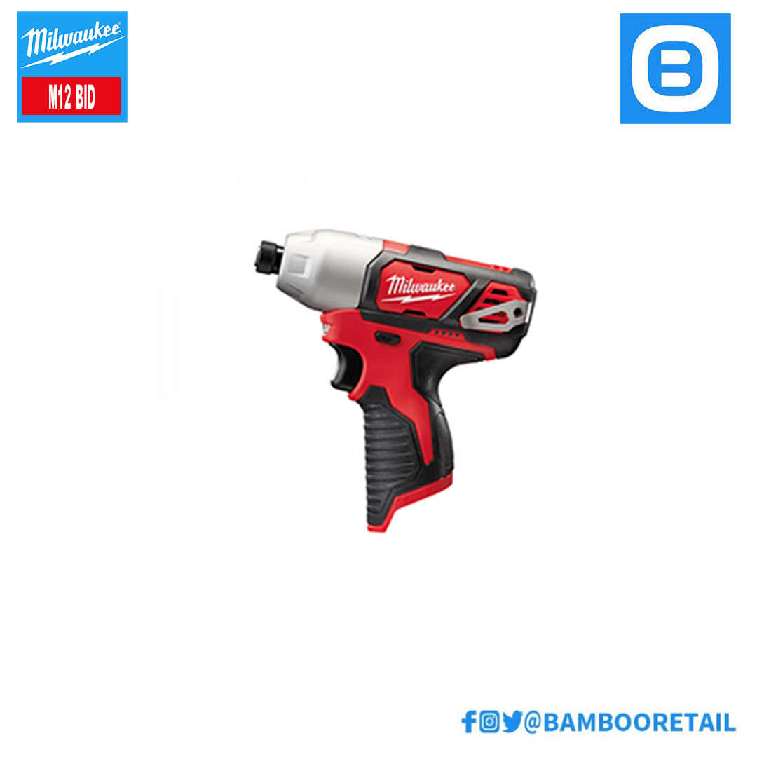 Milwaukee M12 BID, Máy bắn vít, 12V, Màu đỏ đen