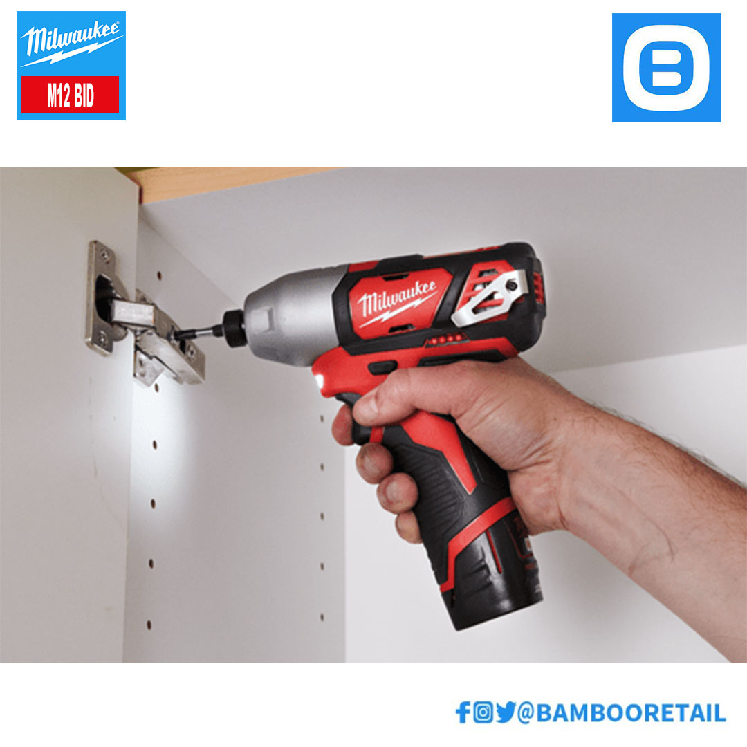 Milwaukee M12 BID, Máy bắn vít, 12V, Màu đỏ đen