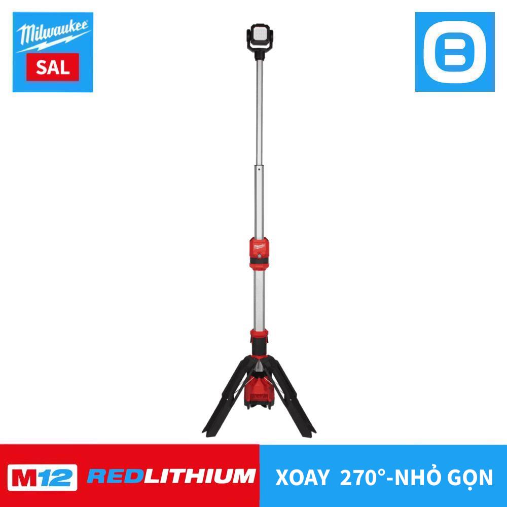 Milwaukee M12 SAL, Đèn LED đứng, 12V, Màu đỏ đen, 18324004