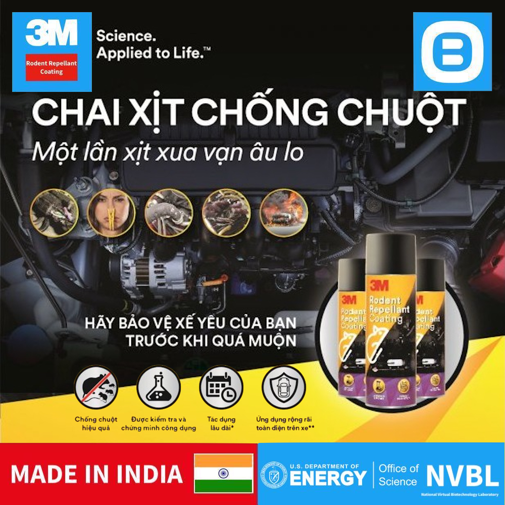 3M 89797 Rodent Repellant Coating, Chai xịt phủ chống chuột cắn, 250gr