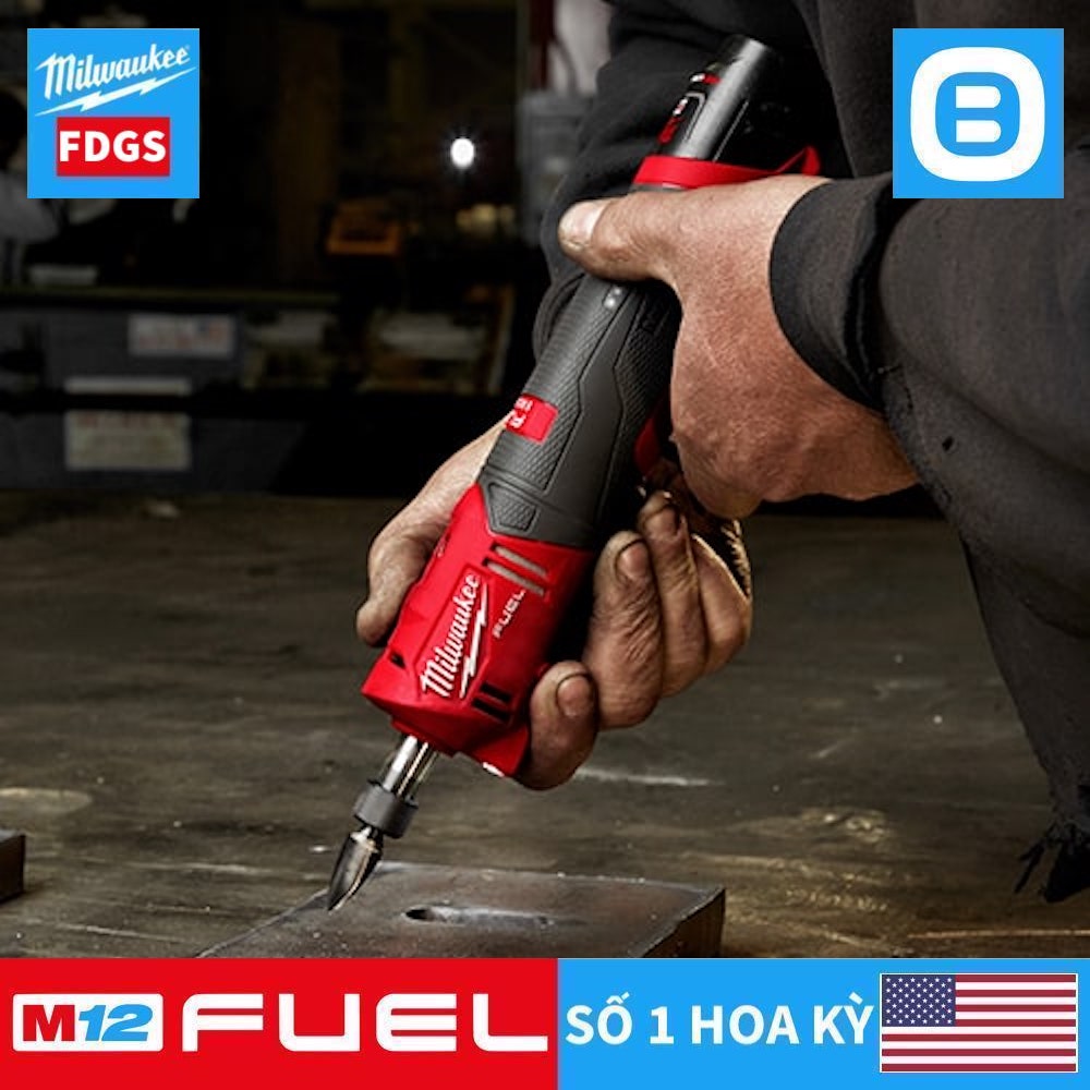 Milwaukee M12 FDGS, Máy mài khuôn, 12V, Màu đỏ đen, 18393007