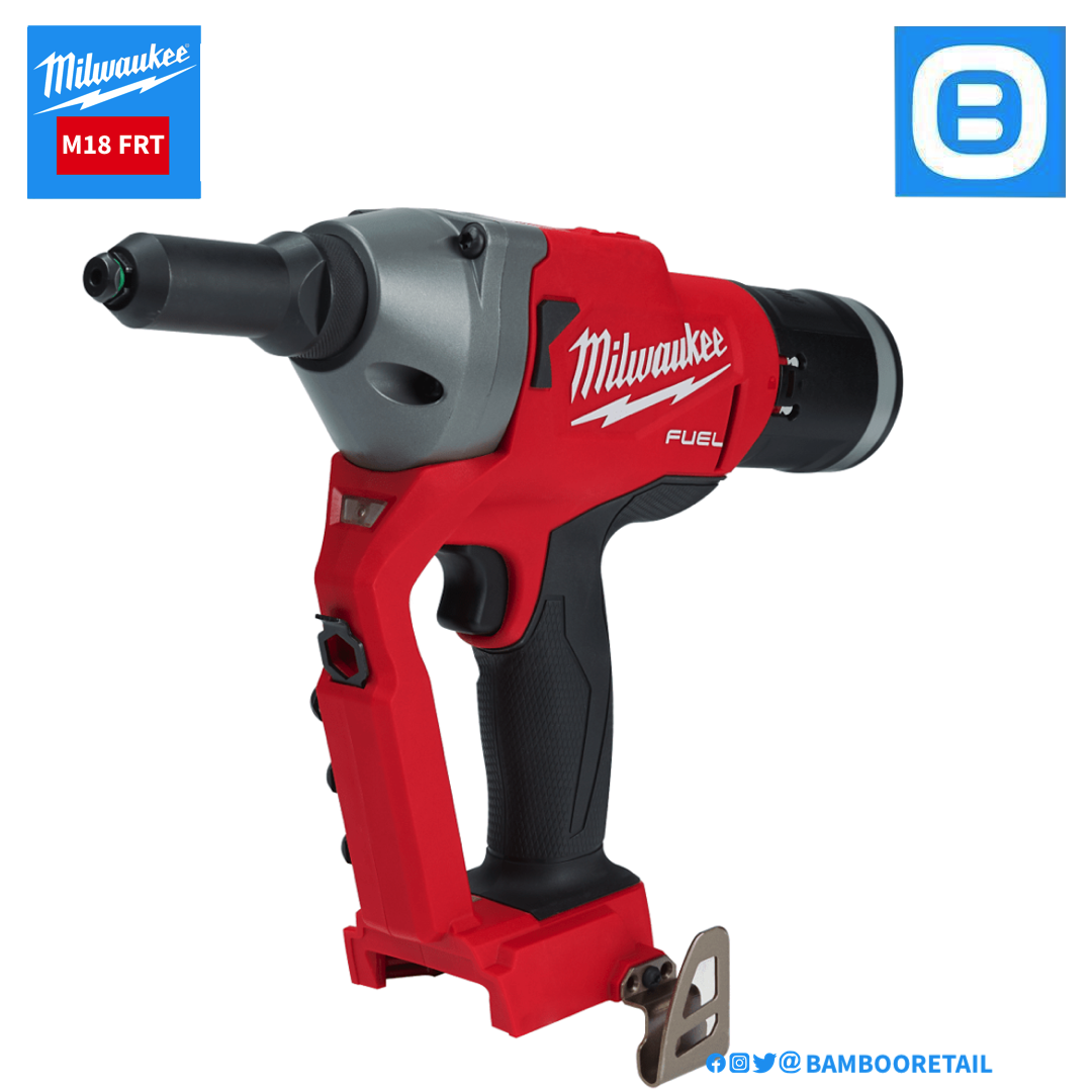 Milwaukee M18 FRT, Máy bắn đinh rút, 18V, Đinh rút 7mm, 20kN, Màu đỏ đen, 18522007