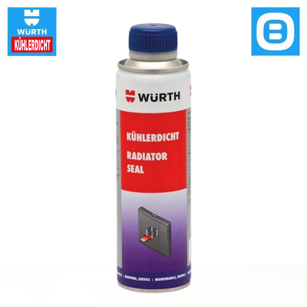 Wurth KÜHLERDICHT RADIATOR SEAL, Chất bịt kín bộ tản nhiệt dành cho tất cả các động cơ có hệ thống làm mát không có hệ thống lọc, 300ml, 5861501300-Chai