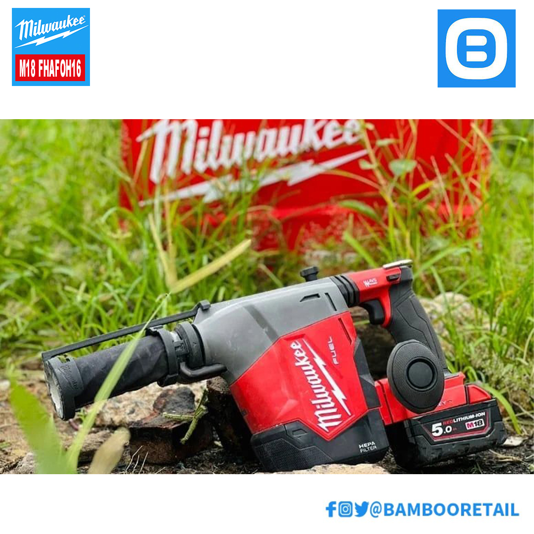 Milwaukee M18 FHAFOH16, Máy khoan búa, 18V, Lực đập (EPTA) 2.3 (J), Màu đỏ đen