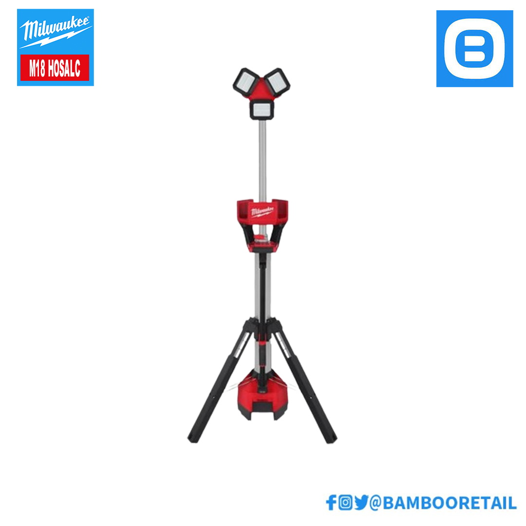 Milwaukee M18 HOSALC, Đèn hắt sáng hiệu suất cao, 18V, Pin sạc M18B5, Màu đỏ đen