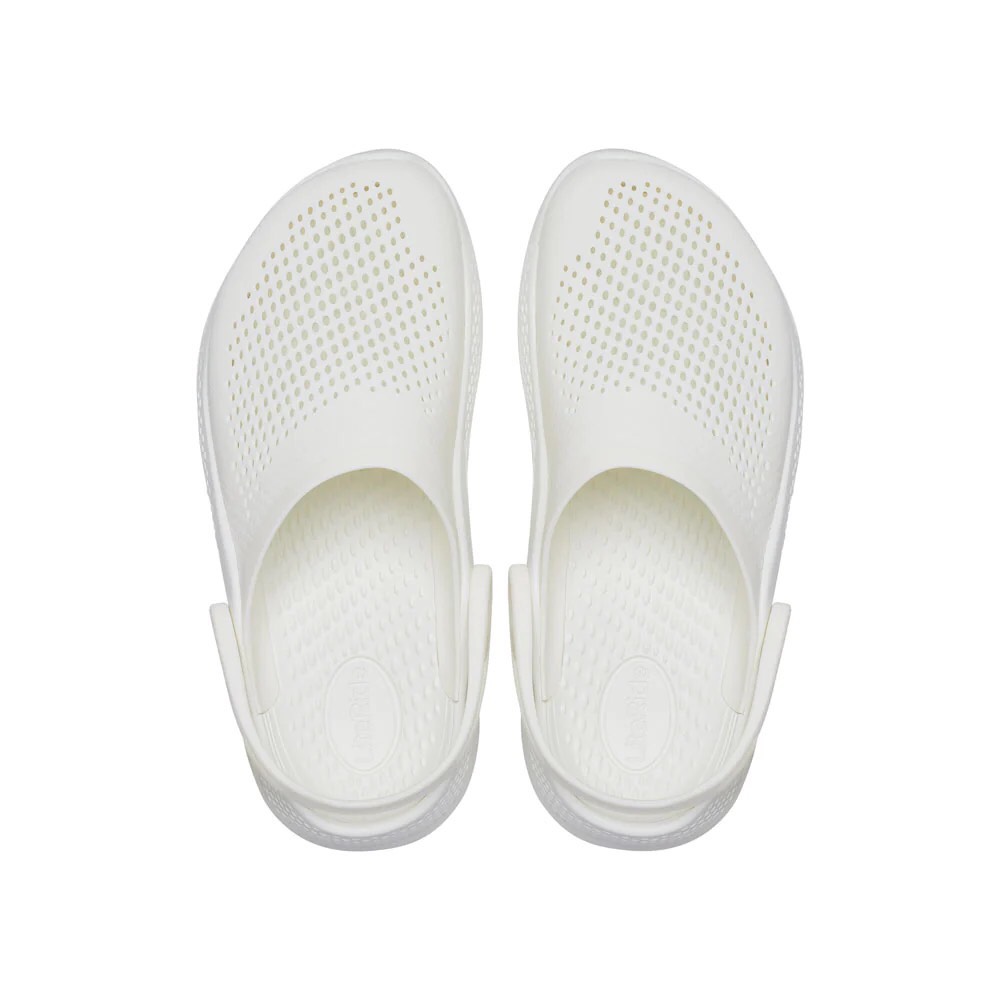 Clog LR- Alomst White Full Trắng Bóp Eo