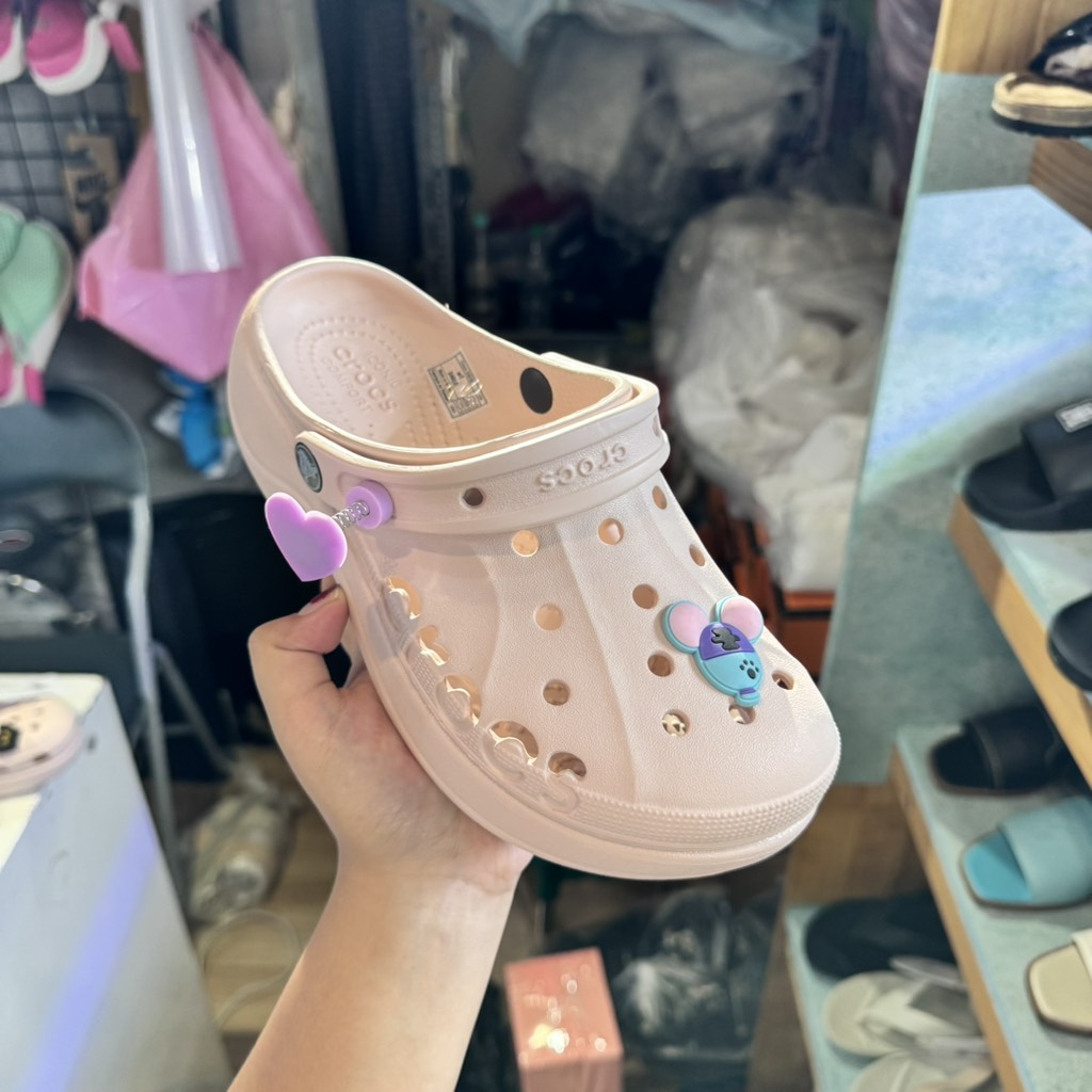 Crocs Baya Band - Roomy Fit Light Pink Rose