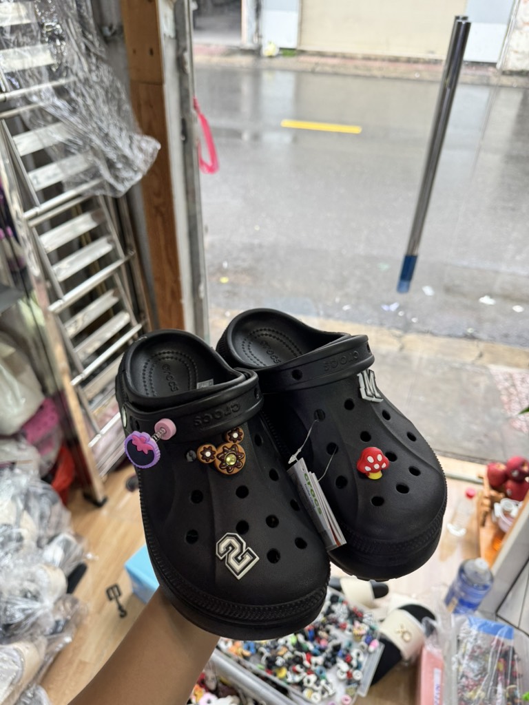 Clog Crocs Uniex - BELLA - BLACK - ĐEN