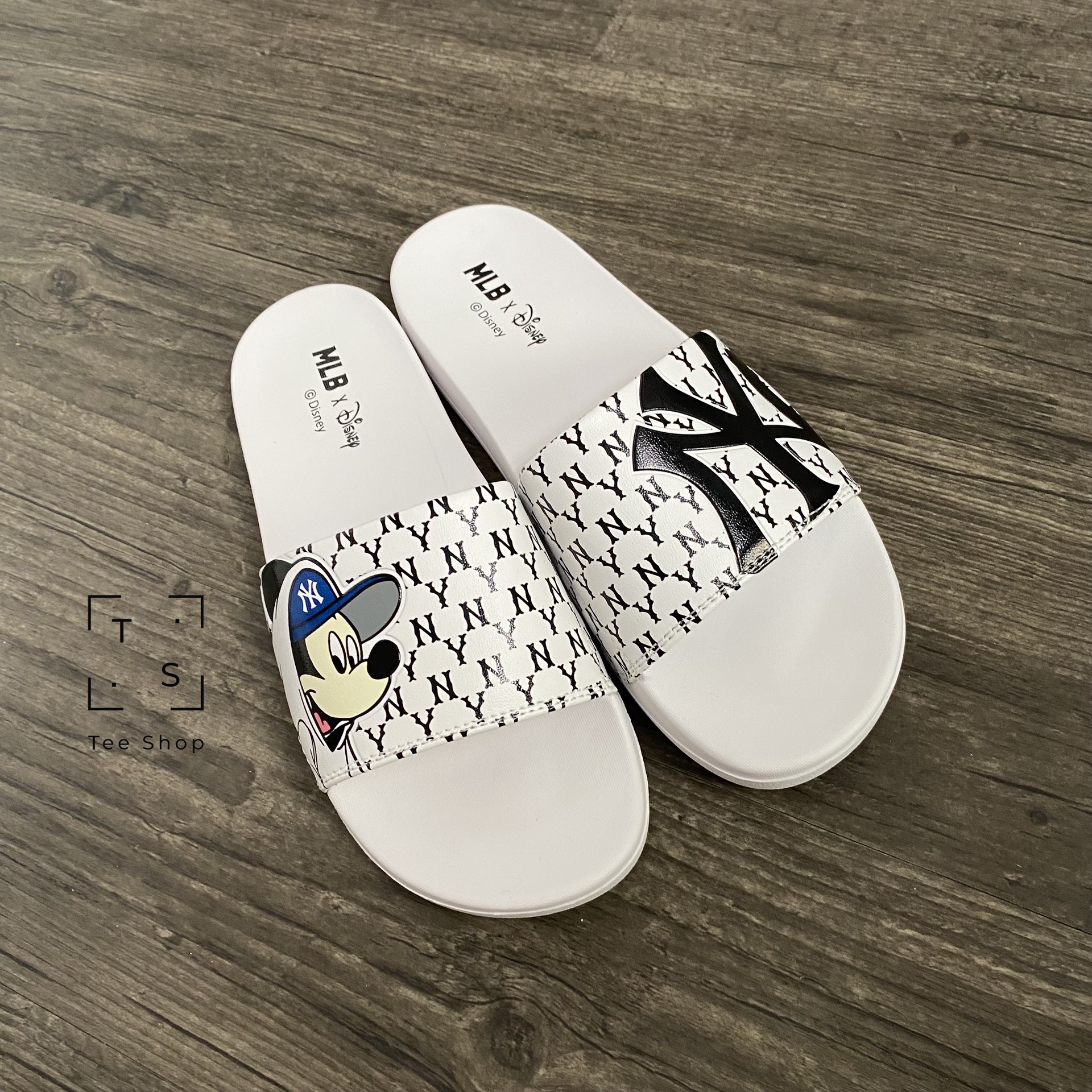 Dép MLB x DISNEY mound Mickey slippers LA Dodgers 32SHHK01107I  Hệ thống  phân phối Air Jordan chính hãng